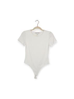 And Now This Short Sleeve White Bodysuit